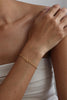 The Entwined Dual Initial Minimalist Chain Bracelet